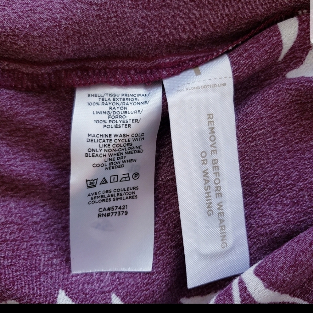 Ann Taylor Orange Purple Summer Dress ♥ - Picture 6 of 6